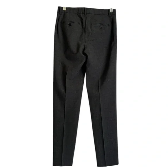Theory Gray Trousers Flat Front Straight Leg - EST Size: Medium - Picture 2 of 7